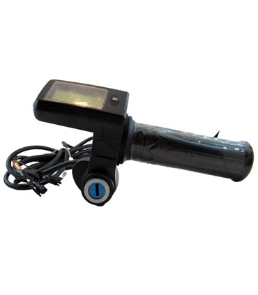 Комплект ручка газа с LCD дисплеем и замком зажигания 48V (15197)