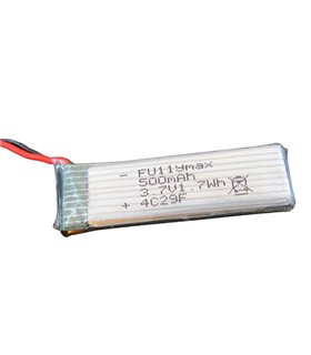Высокотоковый аккумулятор LiPo 3.7V 25C 751655 801855 500mah small white 15.5g (16004)