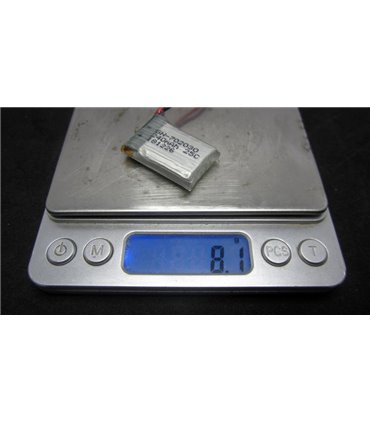 Высокотоковый аккумулятор LiPo 3.7V 25C 702030 240mah molex 8.1g (16005)