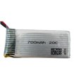 Высокотоковый аккумулятор LiPo 3.7V 20C 802351 700mah jst 19.5g (16012)