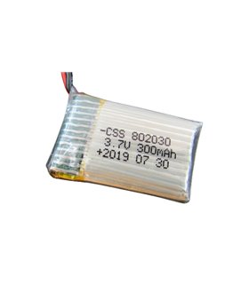 Высокотоковый аккумулятор LiPo 3.7V 20C 802030 802036 300mah molex 8.1g (16017)