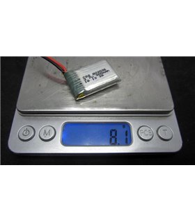 Высокотоковый аккумулятор LiPo 3.7V 20C 802030 802036 300mah molex 8.1g (16017)