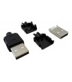 Штекер USB разборной в корпусе под кабель (16067) Штекер USB разборной в корпусе под кабель (16067)