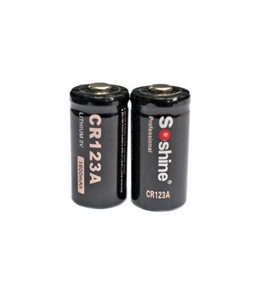 Батарейка Soshine CR123A 1600mAh Lithium 3V not rechargable (15001)
