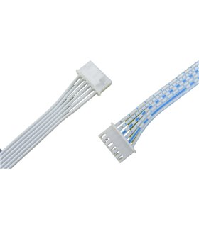 Шлейф кабель XHB2.54 с зажимом 6pin 20см (18675)