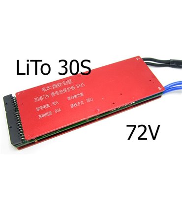 Плата защиты литий титанат балансир BMS Byd Daly 72V 80A 30S LiTo (15067)