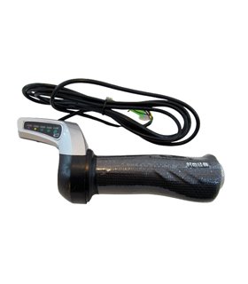 Ручка газа пара для электровелосипеда с индикатором заряда под 60V (17480)