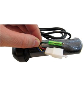 Ручка газа пара для электровелосипеда с индикатором заряда под 60V (17480)