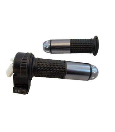 Ручка газа для электровелосипеда пара с кнопкой под клаксон (17470)