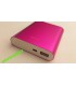 Корпус Power Bank Портативная Зарядка 4*18650 micro usb розовый (10479)