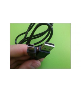 Кабель data mini USB 10мм 80см удлинённый (11201)