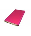 Powerbank slim павербанк тонкий Mi розовый 5V 1A 4000mAh (15697)