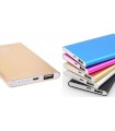 Powerbank slim павербанк тонкий Mi золотистий 5V 1A 4000mAh (15696)