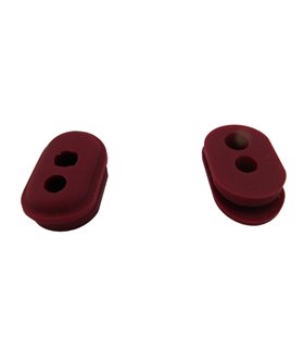 Заглушка левая резиновая для электросамоката Xiaomi M365 красная (17364)