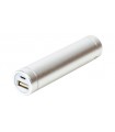 Power Bank Портативная Зарядка 1*18650 алюминий серый (10778)