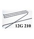 Спица электровелосипеда 12G 210 2.5мм 210мм черная (15225)