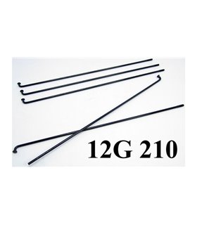 Спица электровелосипеда 12G 210 2.5мм 210мм черная (15225)