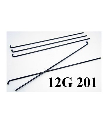Спица электровелосипеда 12G 201 2.5мм 201мм черная (15226)
