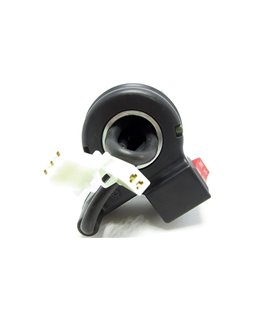 Ручка газа электровелосипеда одинарная с переключателем два положения (15201)