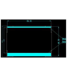 Площадка под дисплей LCD Light LX-12864P1 с подсветкой 69*48мм (16366)