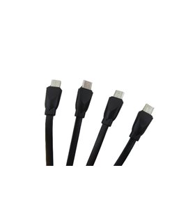 Кабель для зарядки телефона USB to micro USB 4in1 15см (17910)