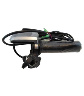 Правая ручка газа с дисплеем и замком зажигания для электровелосипеда 36V (17296)