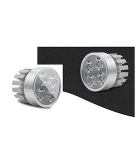 Фара для электровелосипеда 12-80V 4*LED с резьбой (15273)