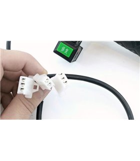 Универсальная ручка газа велосипеда с переключателем и кнопкой золотой комплект (16708)