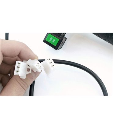 Универсальная ручка газа велосипеда с переключателем и кнопкой золотой комплект (16708)