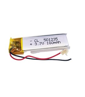 Аккумулятор LiPo 501235 с платой защиты 3.7V 180mAh (15555)