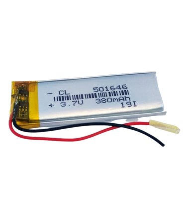 Аккумулятор LiPo 501646 с платой защиты 3.7V 380mah (15562)