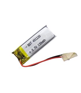 Аккумулятор LiPo 401230 30*12*4мм 120mAh с платой защиты для гарнитуры (15809)