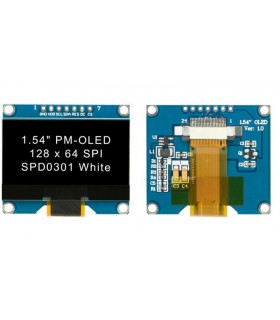 ЖК-дисплей OLED белый 1.54 дюймовый дисплей 128*64 (17651)