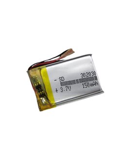 Аккумулятор LiPo 302030 30*20*3мм 150mAh с платой защиты для наушников (15808)