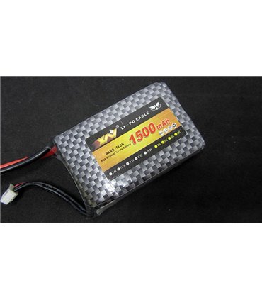 Аккумулятор квадрокоптера LiPo 11.1V 70C 1500mah 3S XT60 146г 65*43*24мм (16024)