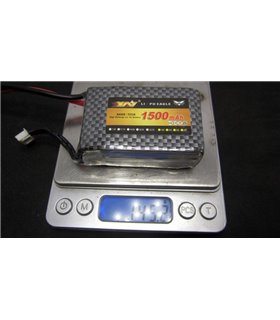 Аккумулятор квадрокоптера LiPo 11.1V 70C 1500mah 3S XT60 146г 65*43*24мм (16024)