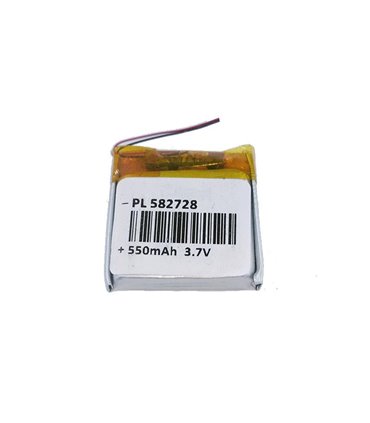Аккумулятор для часов LiPo 582728 28*27*5.8мм 550mAh 3.7V (16857)