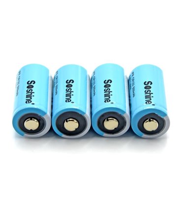 Аккумулятор Soshine 16340 RCR123 CR123 LiFePo 3.2V 500mAh (15000)