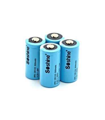Аккумулятор Soshine 16340 RCR123 CR123 LiFePo 3.2V 500mAh (15000)
