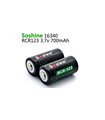 Аккумулятор Soshine 16340 RCR123 CR123 Li-Ion 3.7V 700mAh (14993)