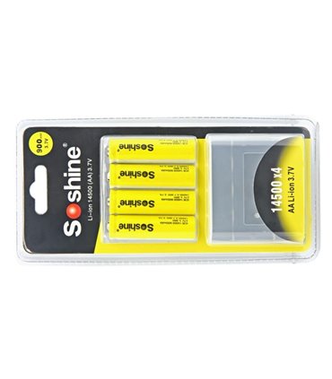Аккумулятор Soshine 14500 AA Li-Ion 3.7V 900mAh (14992)