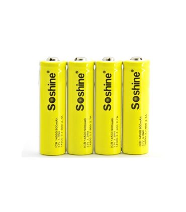 Аккумулятор Soshine 14500 AA Li-Ion 3.7V 900mAh (14992)