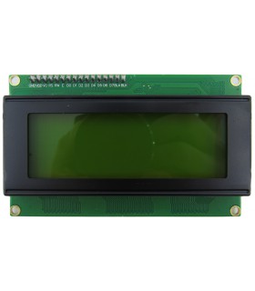 Дисплей LCD 2004 20*4 I2C Arduino зеленая подсветка черные символы (18926)