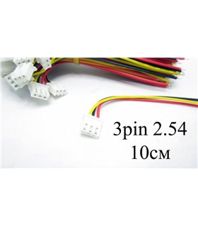 Балансировочный кабель 3pin 10см со штекером 2.54 (15243) Балансировочный кабель 3pin 10см со штекером 2.54 (15243)