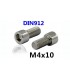 Винт болт с цилиндрической головкой М4*10mm DIN912 (14823)