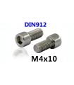 Винт болт с цилиндрической головкой М4*10mm DIN912 (14823)