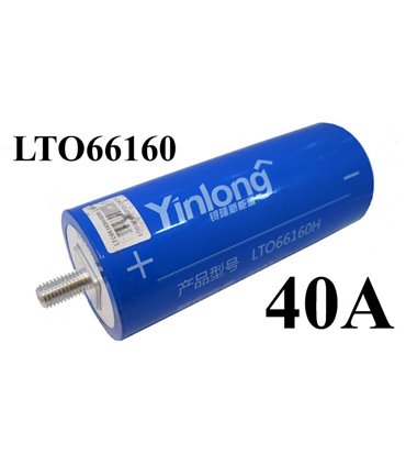 Аккумулятор литий титанат Yinlong Lito Lto 66160 40Ah 25000 циклов 10C 0.6...1mR (17604)