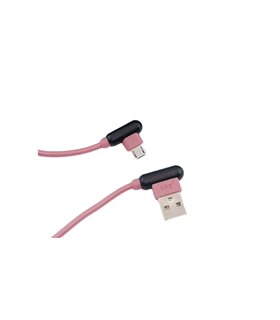Кабель зарядки телефона планшета силиконовый угловой VPB USB to micro (15623)