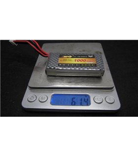 Аккумулятор квадрокоптера LiPo 7.4V 70C 1000mah 2S JST 62г 70*34*13мм (16028)