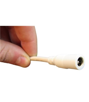 Разъем белый с кабелем DC мама 5.5*2.1мм 0.75мм 15см (18200)